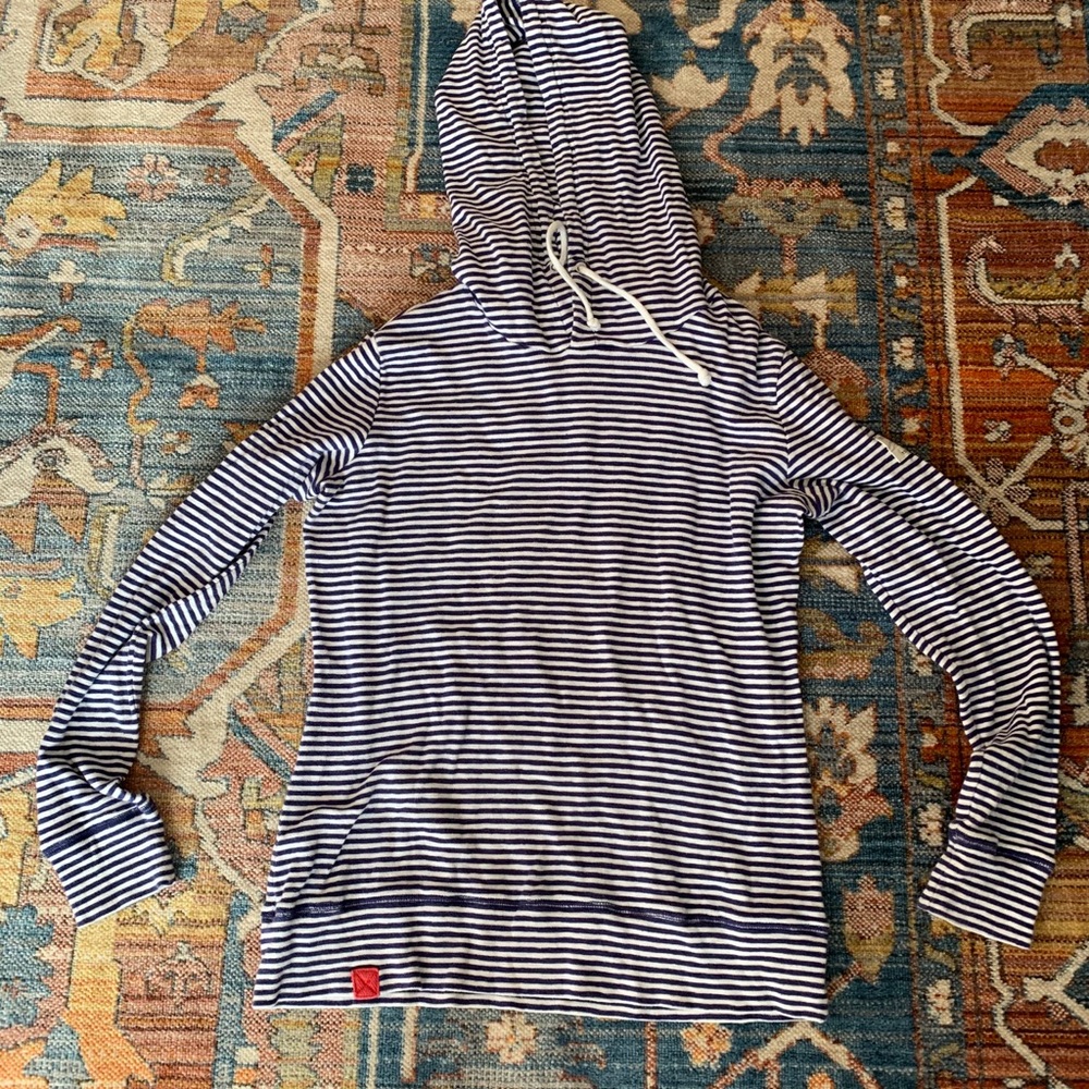 Joules blue striped hoodie size US 8